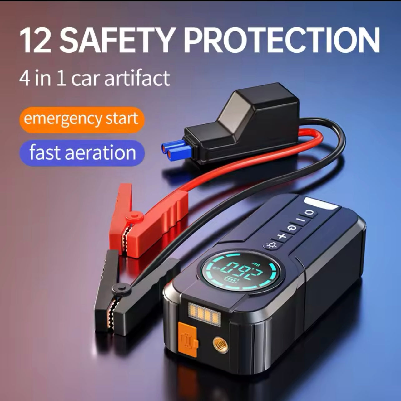 4 in 1 Car Jump Starter